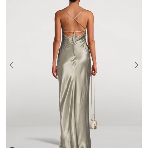 Shona Joy La Lune Lace Back Dress (Sage) - Picture 2 of 2